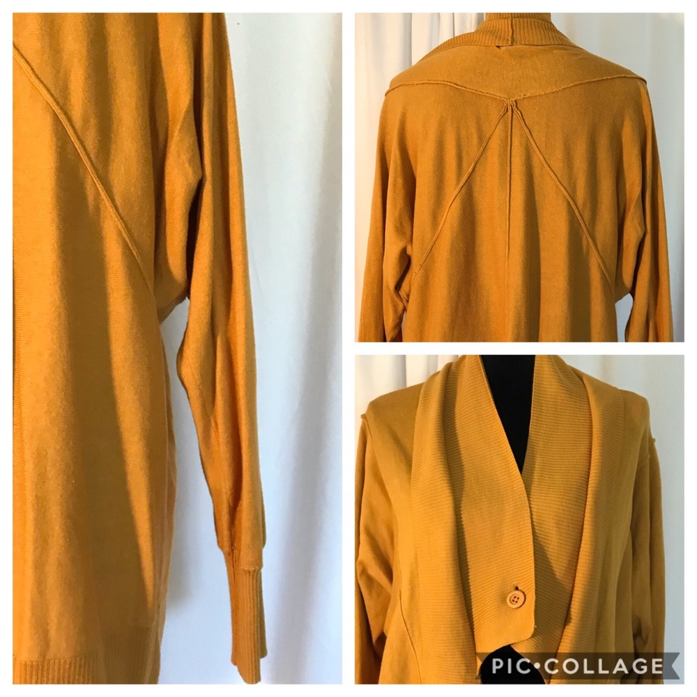 Mac & Jac Double Panel Single Button Cardigan Szl - image 2